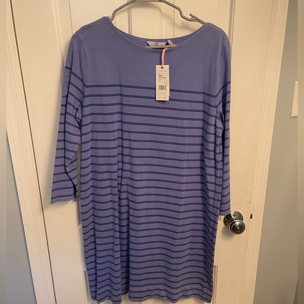NWT Vineyard Vines knit dress size large blue